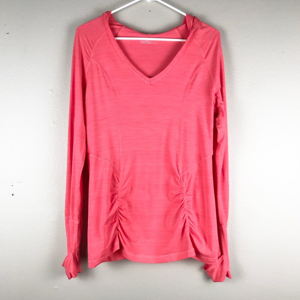 Zella Athletic Long Sleeve Hoodie Sz L